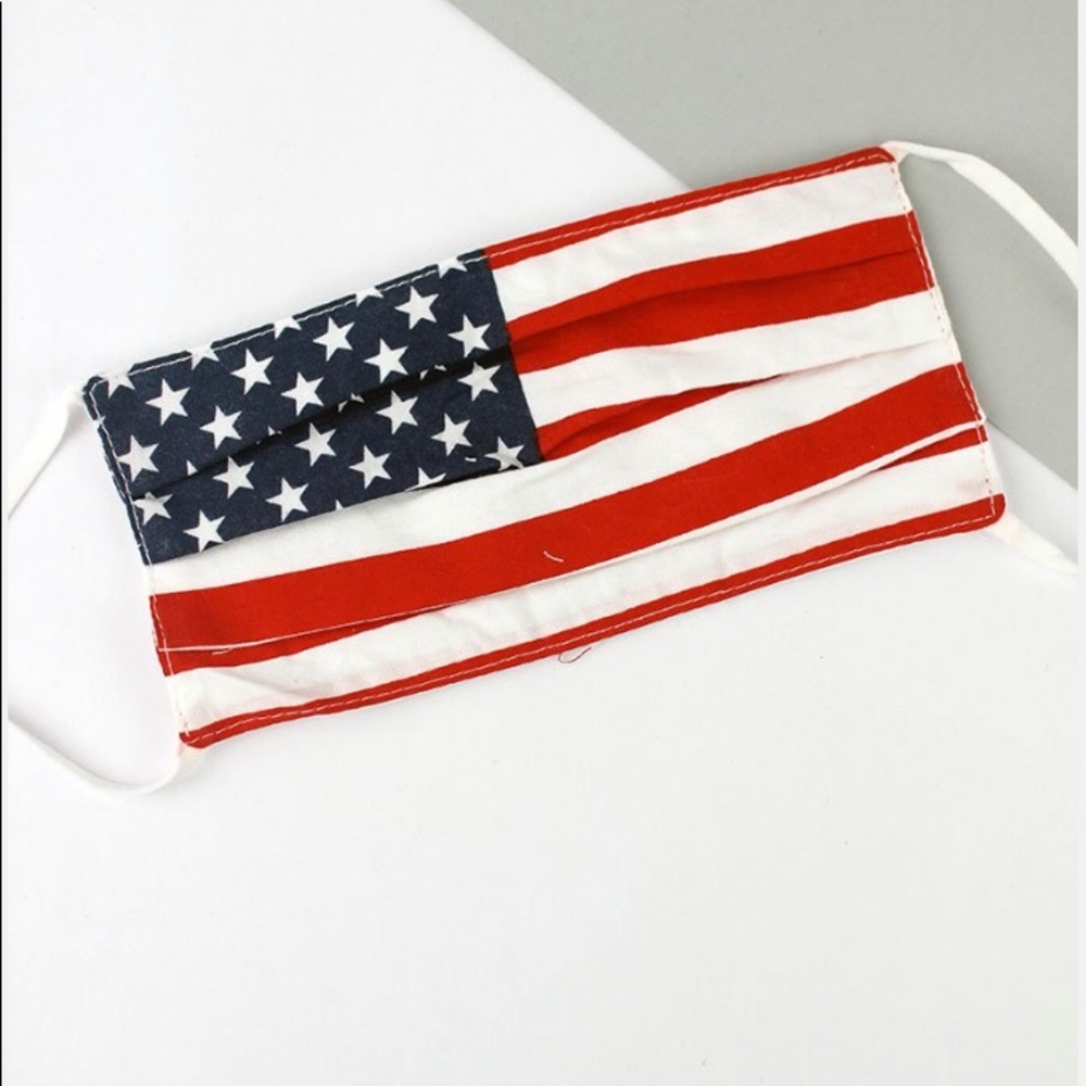 COPY - KID'S AMERICAN FLAG TWO-LAYER FACE MASK